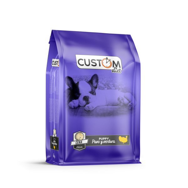Custom Puppy Cena para cachorro con Pavo y Vegetales 6kg