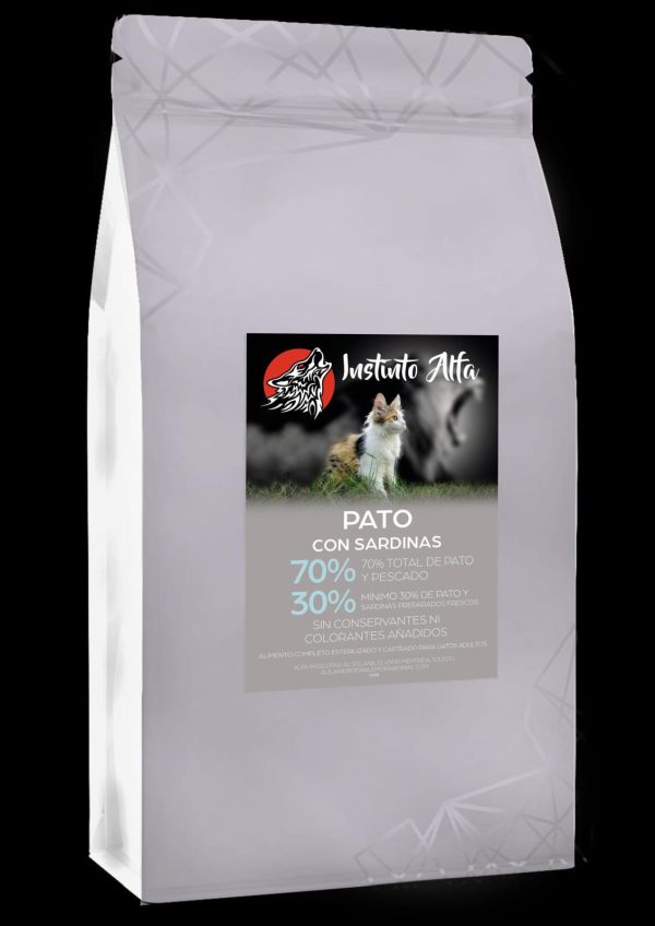 Instinto Alfa Gato Adulto Pato Con Sardinas