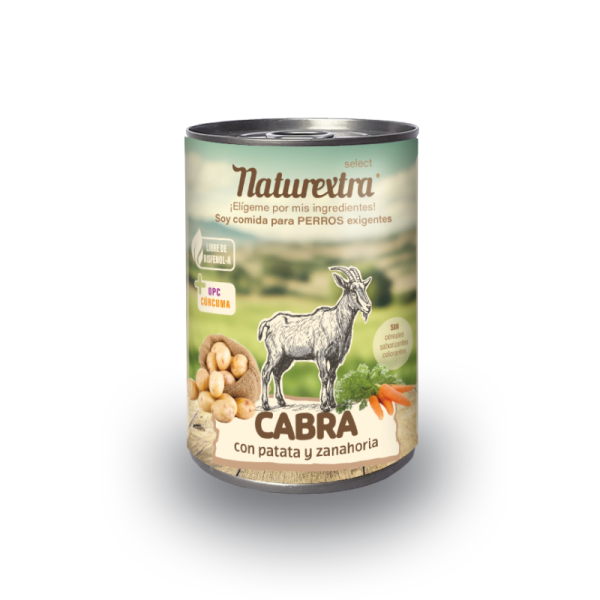 Natuextra Cabra con Patata y Zanahoria Para Perros