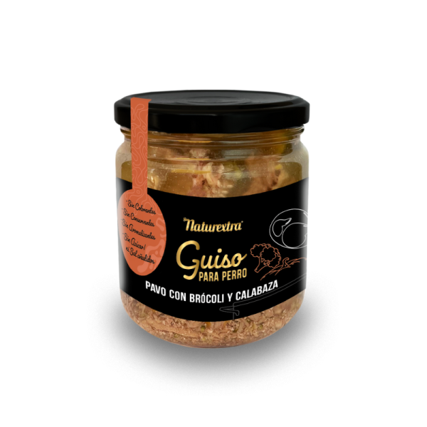 Naturextra Guiso para Perros pavo brocoli y calabaza 300gr