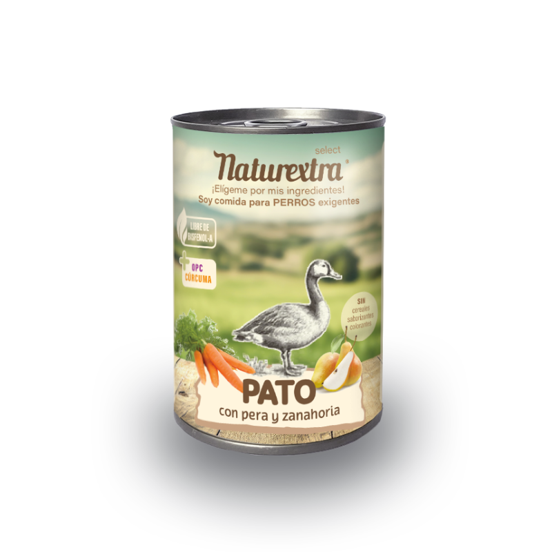 Naturextra Pato con Pera y Zanahoria para Perros