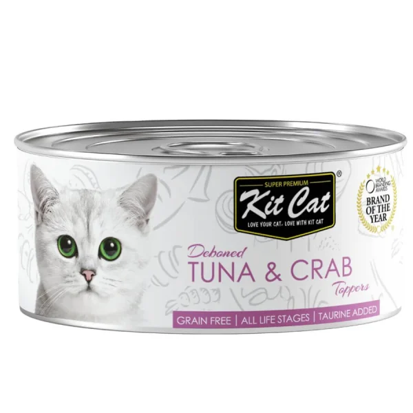 Kit Cat para gatos Atún con Cangrejo en gelatina