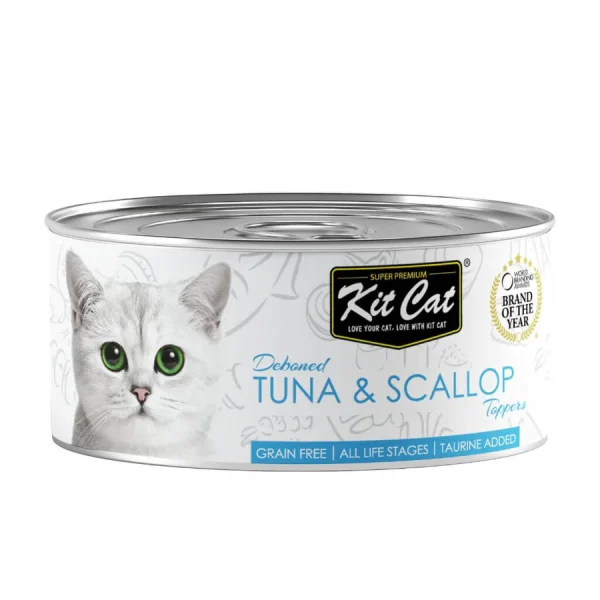 KIT CAT para gatos Atún con Vieiras con gelatina