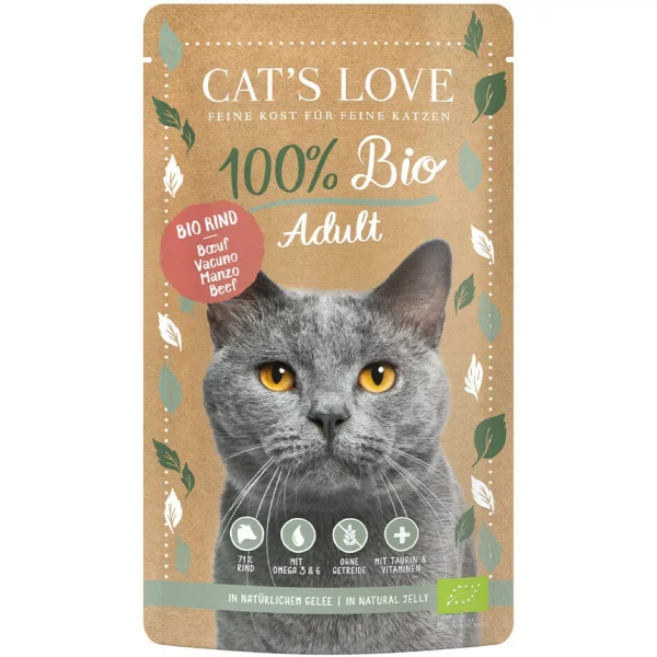 CAT'S LOVE para gatos Bio Vacuno