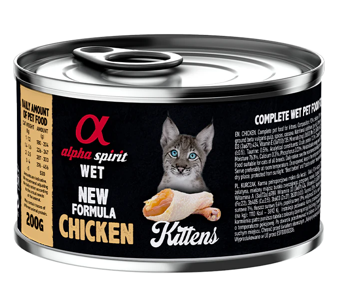 Alpha Spirit para gatitos de pollo