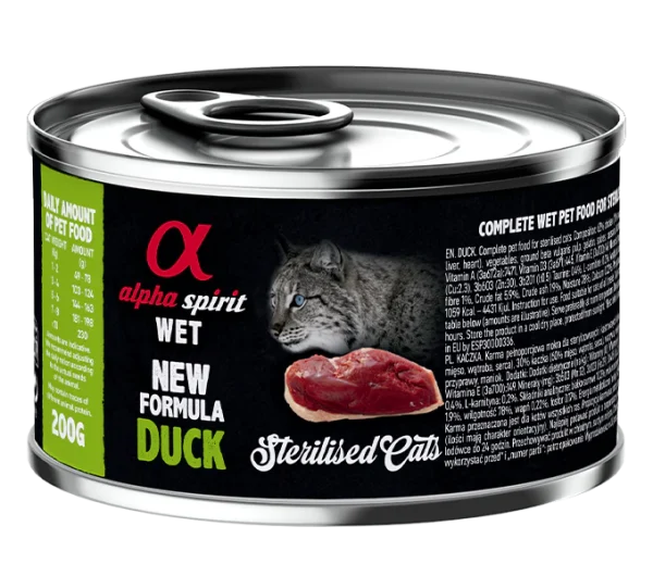 Alpha Spirit para gatos esterilizados de Pato