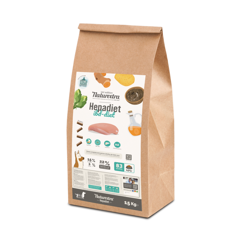 Naturextra Perro Hepadiet pollo mini pellet para razas pequeñas