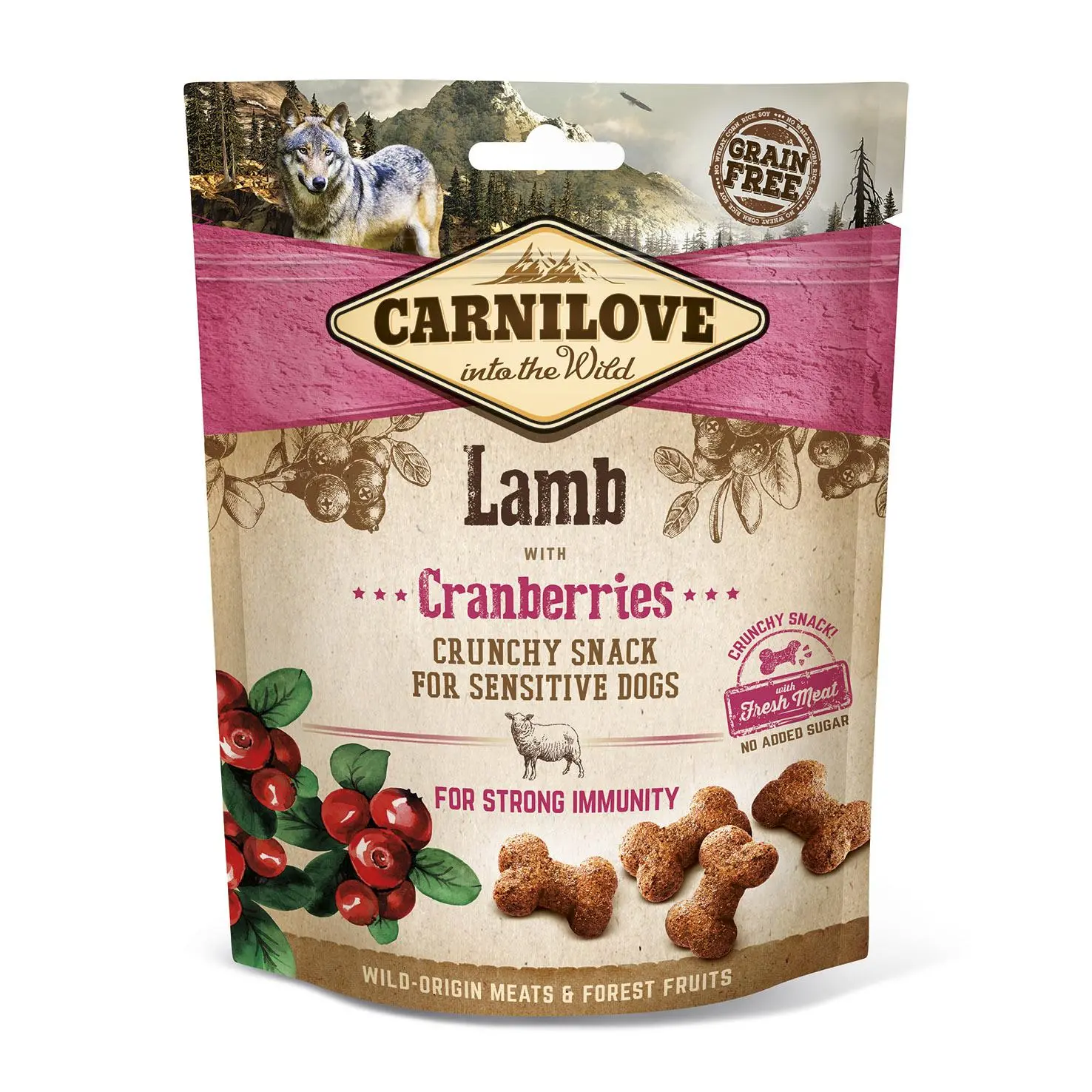 Carnilove Snack Crunchy Cordero y Arandanos