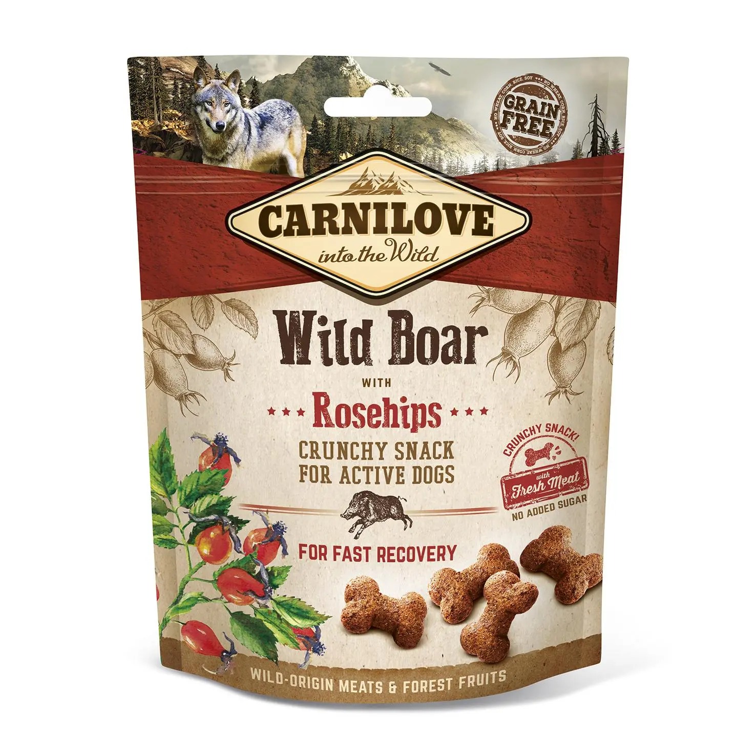 Carnilove Snack Crunchy Jabalí y Rosa Mosqueta