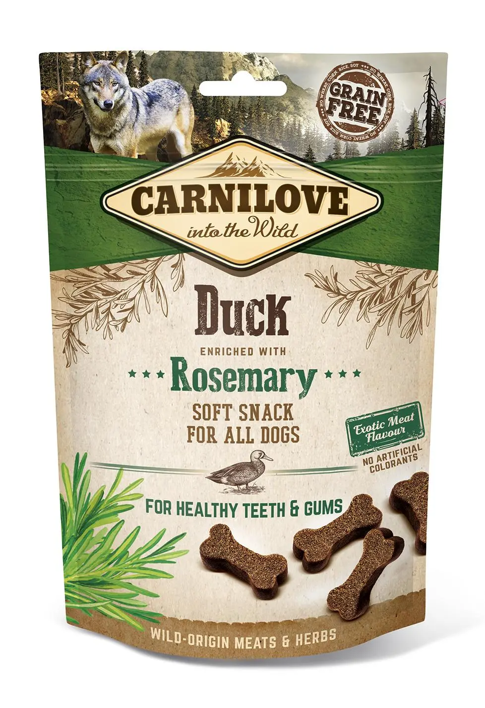 Carnilove Snack Semihúmedo Pato y Romero