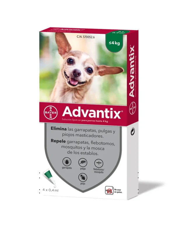 Advantix pipeta para perros 0 a 4 kilos