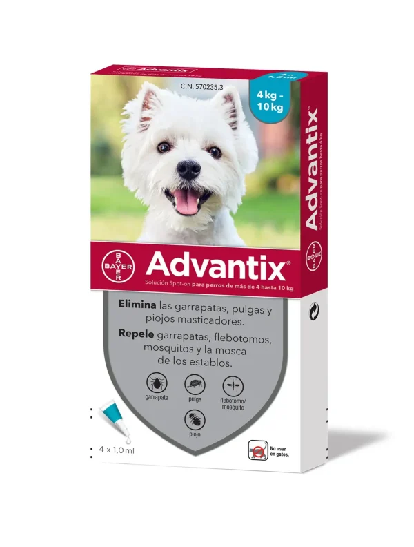Advantix pipeta para perros de 4 a 10 kilos