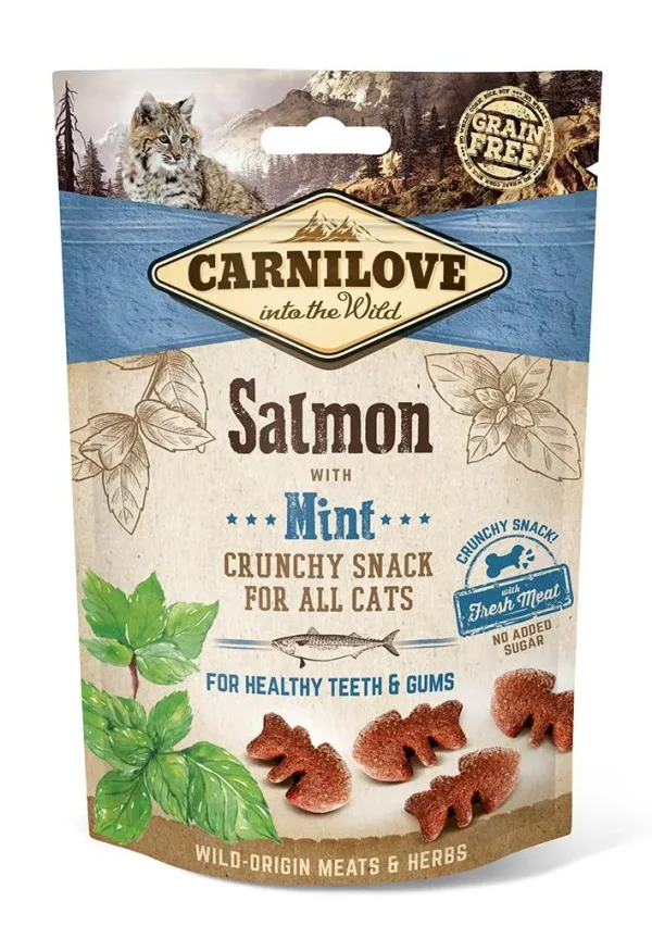 Snack Carnilove Crujiente salmón gato