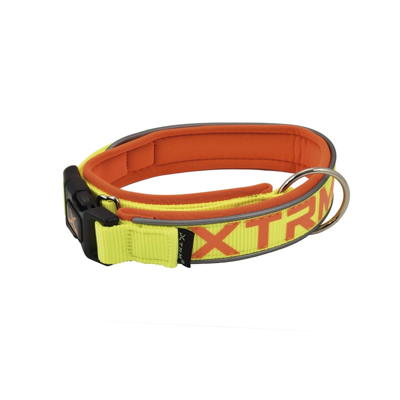 Collar X-TRM neon amarillo y naranja
