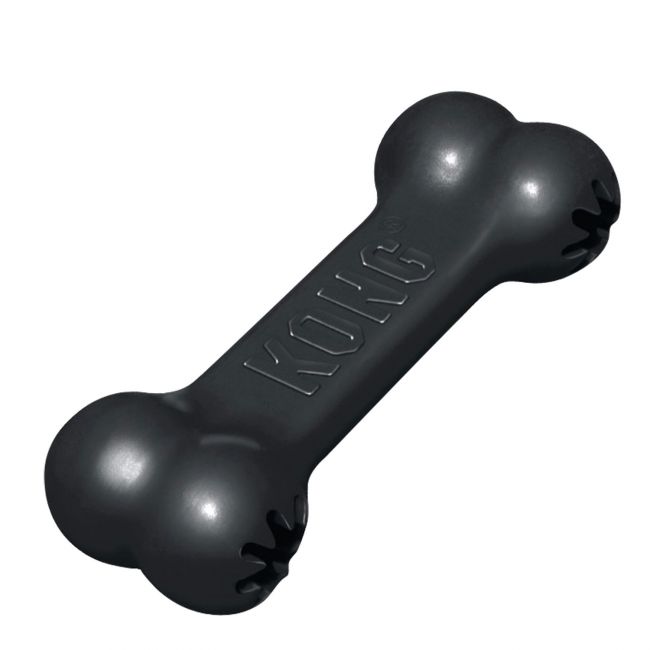 Kong Goodie Bone Hueso portagolosinas para perros negro