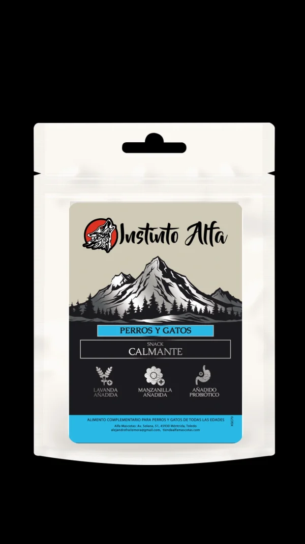 Snack Funcional Calmante Instinto Alfa para perros y gatos