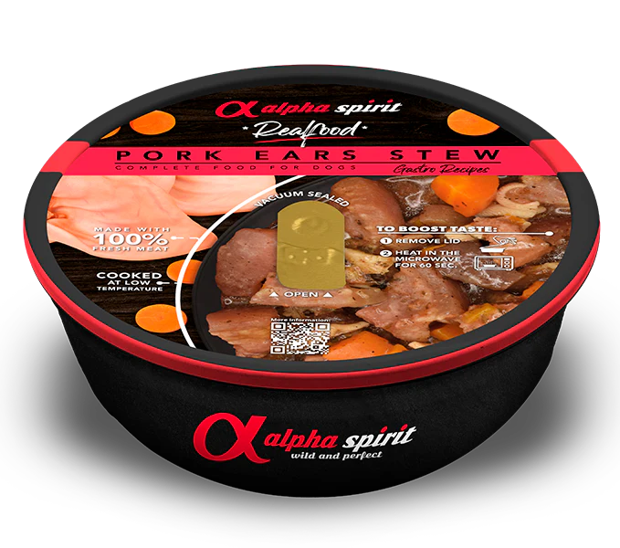Estofado Alpha Spirit Oreja de Cerdo para perros