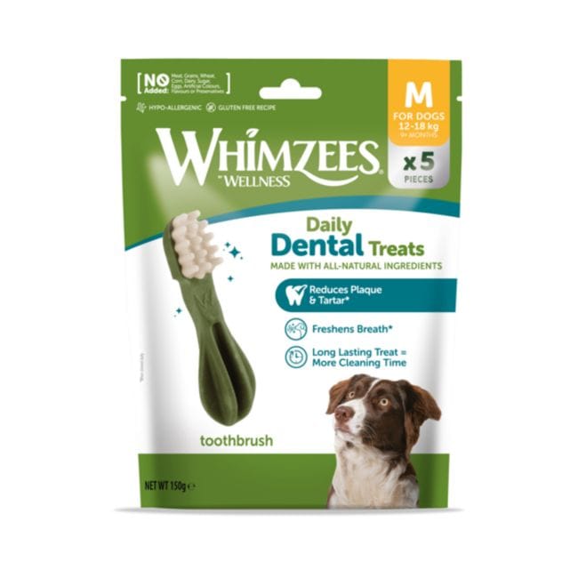 Whimzees Snacks Dentales para perros talla M